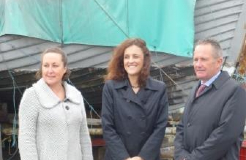 Anne-Marie, Theresa Villiers MP and Nick Spurr.